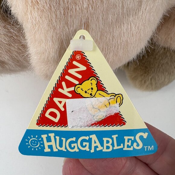 Vintage Dakin Huggables 16” Plush Pig Soft Curly Tail Stuffed Animal Tags Applau - Picture 2 of 10